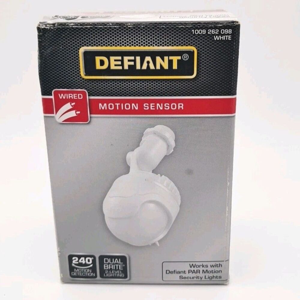Defiant 240 Degree White Motion Wired Outdoor Dusk-to-Dawn Replacement Sensor